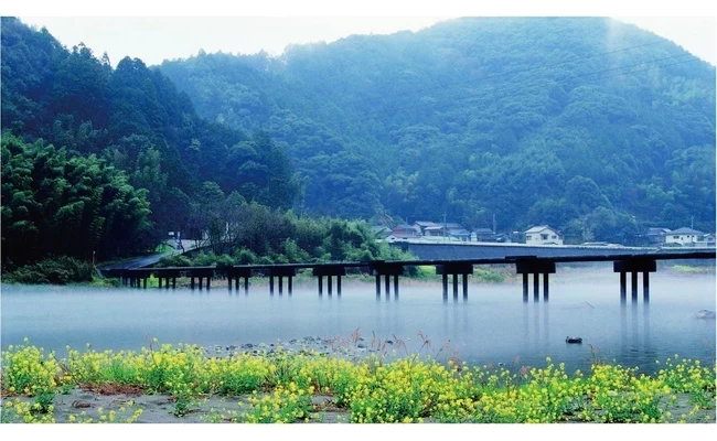 仁淀川の最下流にある全長191mの沈下橋