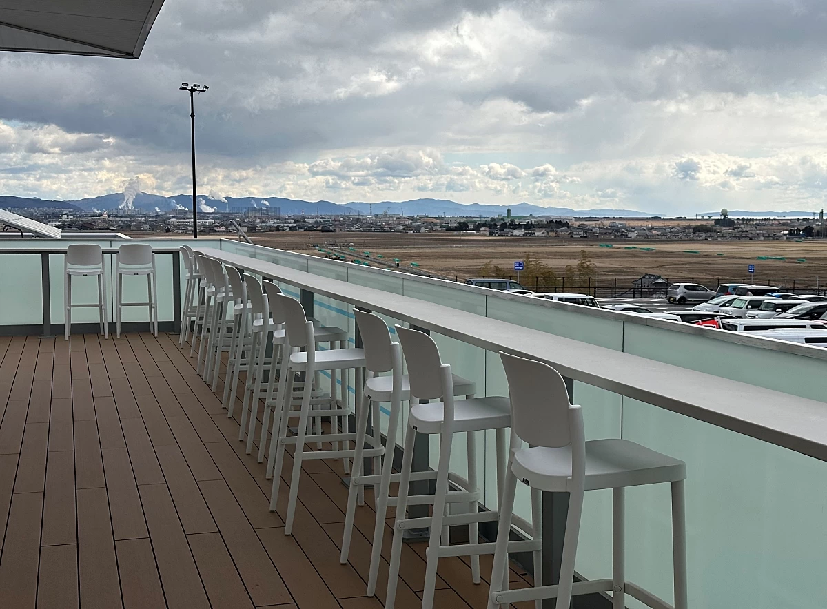 展望デッキ（現地にて撮影）