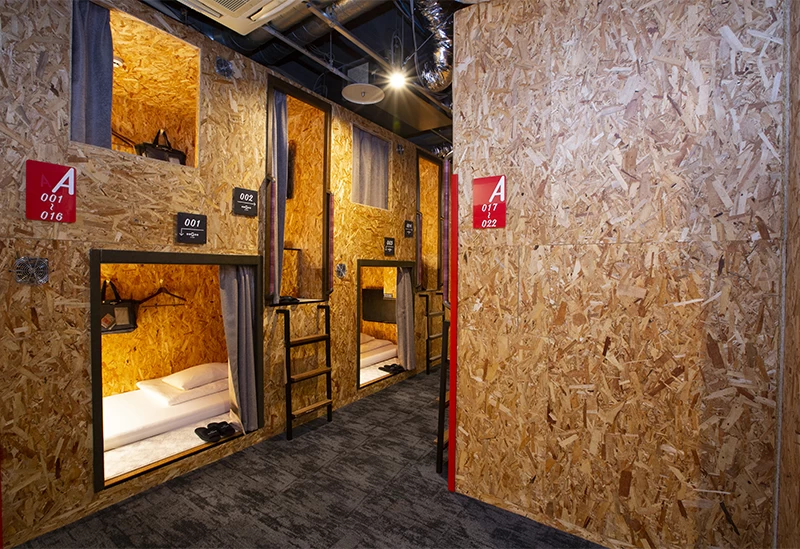 居心地の良さが人気のカプセルユニット