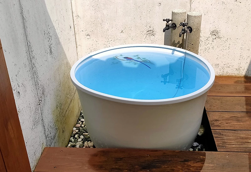 満天の星空を眺めながら入る露天風呂