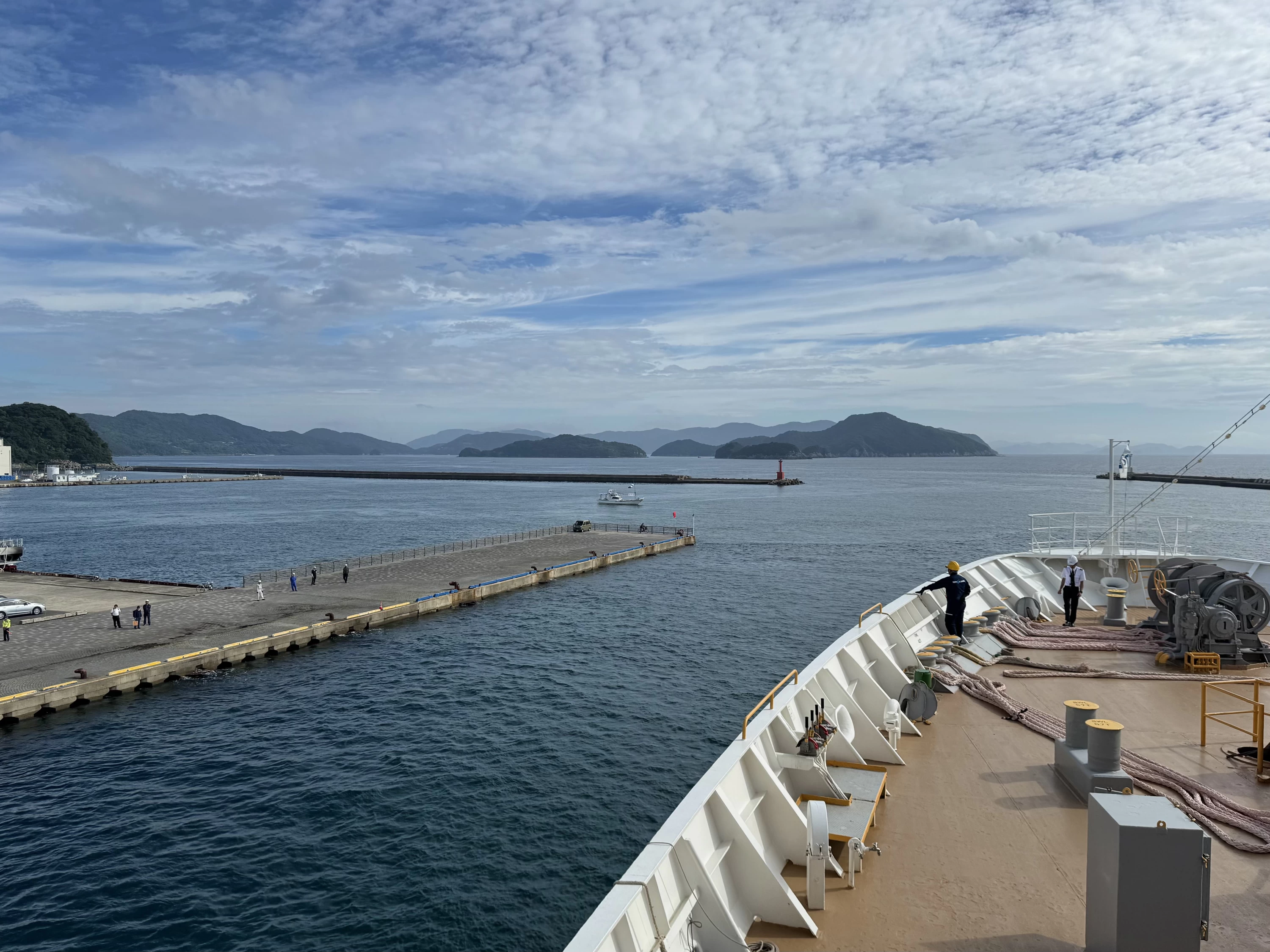 出港(現地にて撮影)