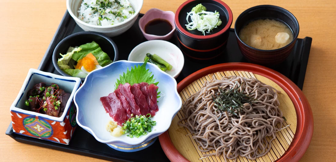 のっぷい大地で育った農産物を使った郷土料理を堪能できる