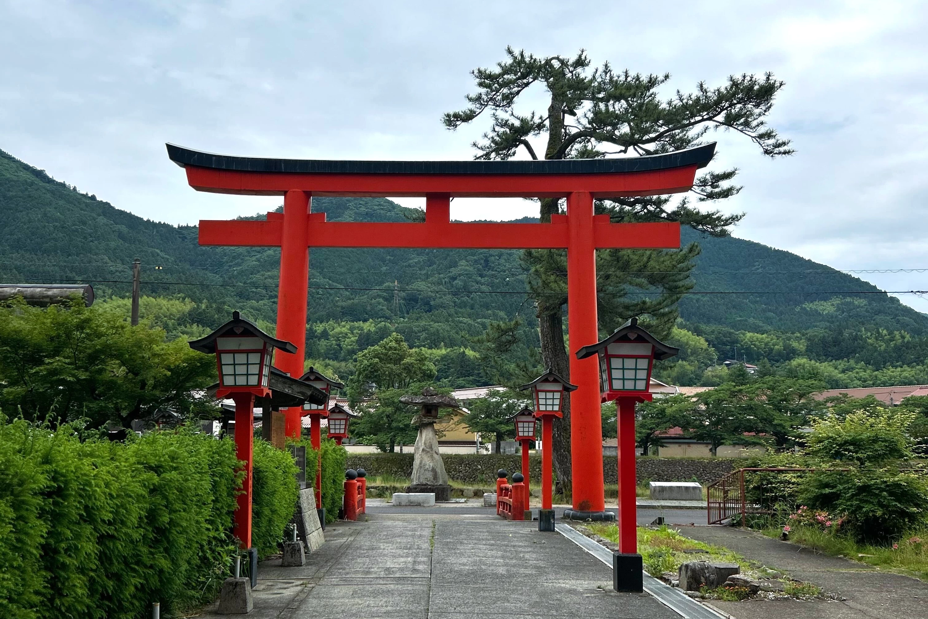 緑豊かな場所にある（現地にて撮影）