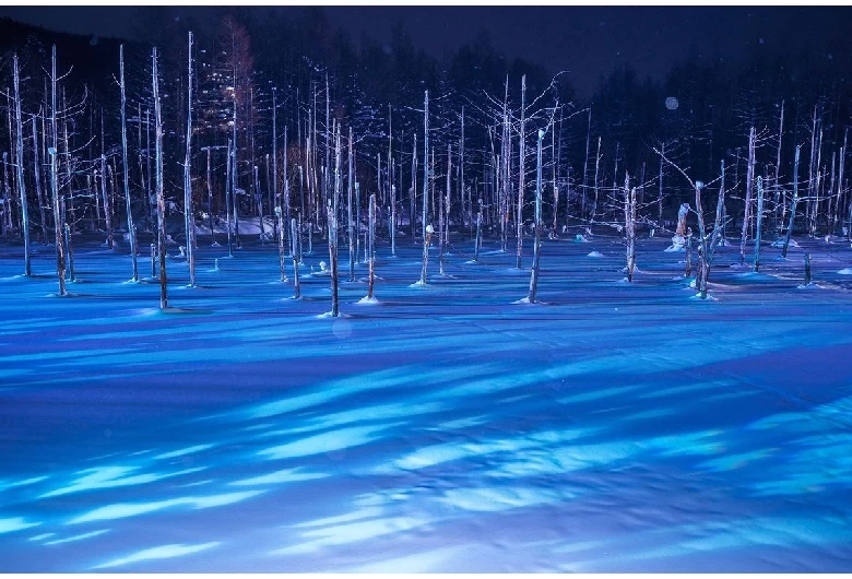 青い池（冬）①