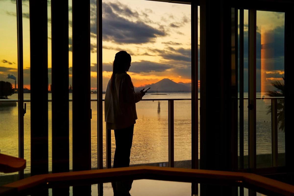 天気のいい日には富士山も望める
