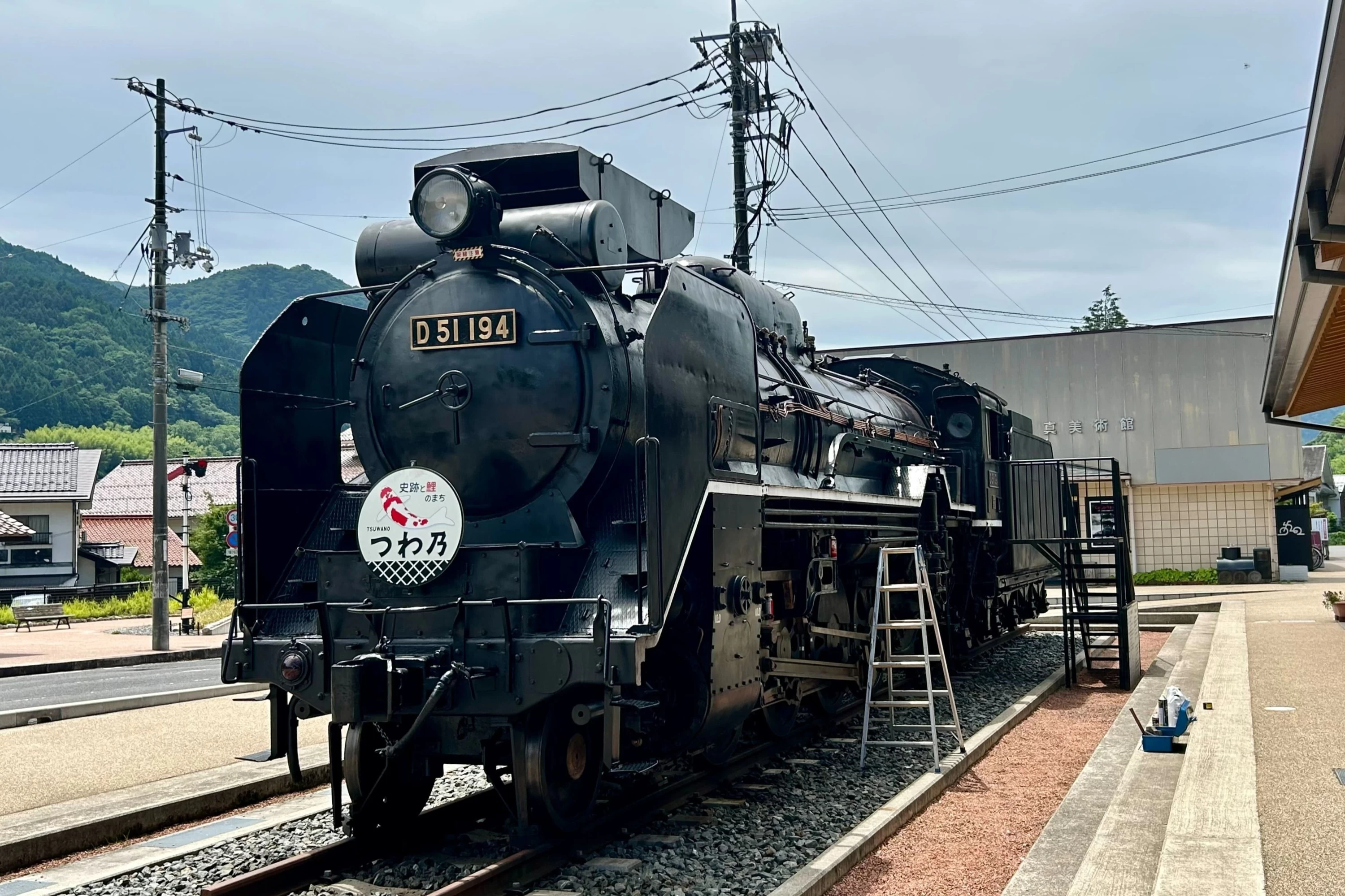 津和野駅のSL（現地にて撮影）