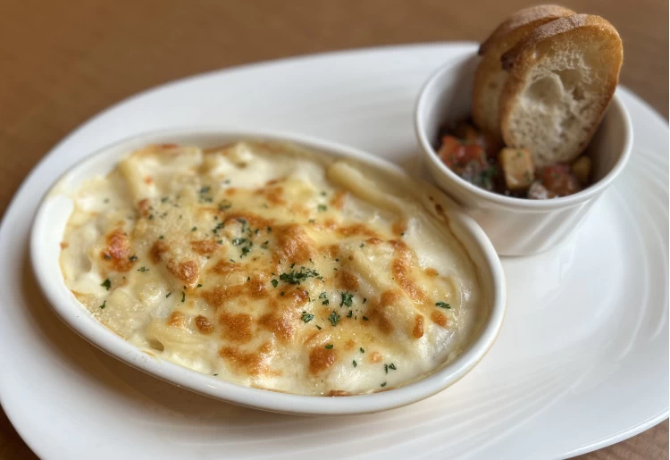 シーフードグラタン ラタトゥイユ添え