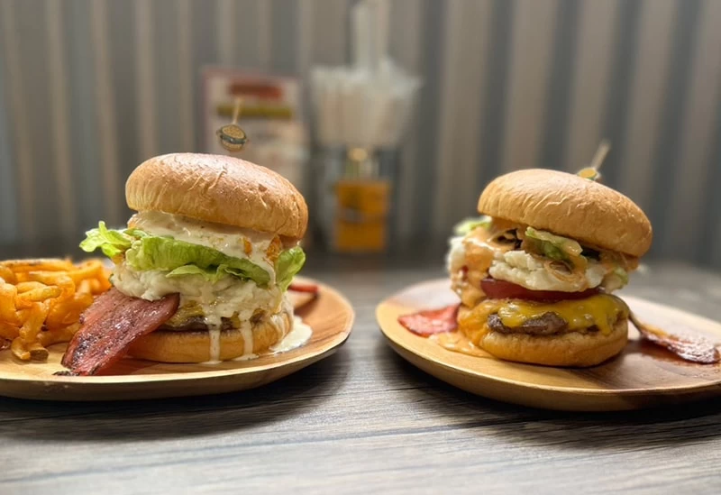 カスタムメイドのハンバーガー