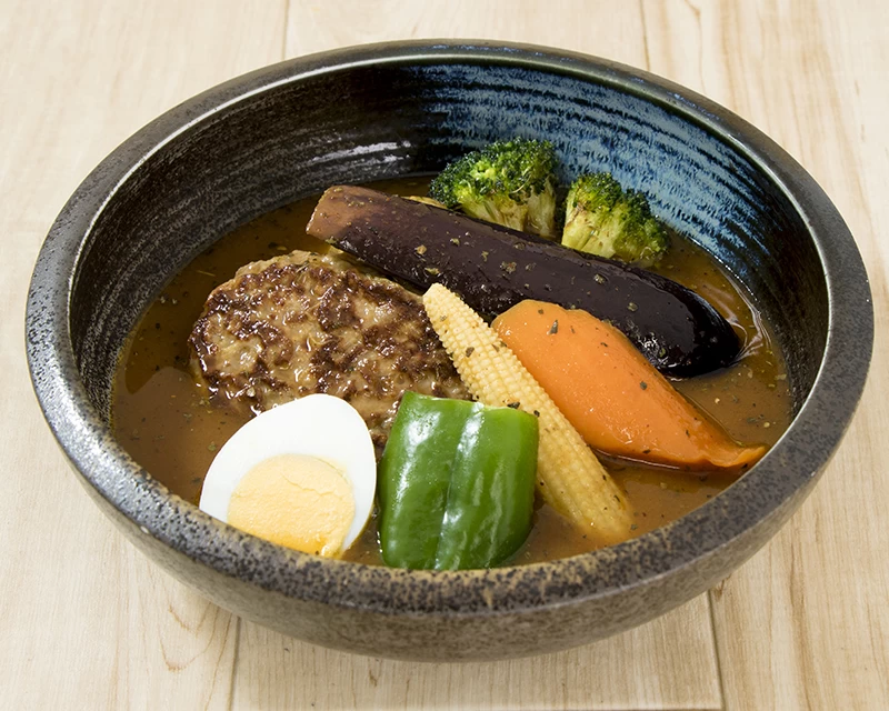 ハンバーグのスープカレー