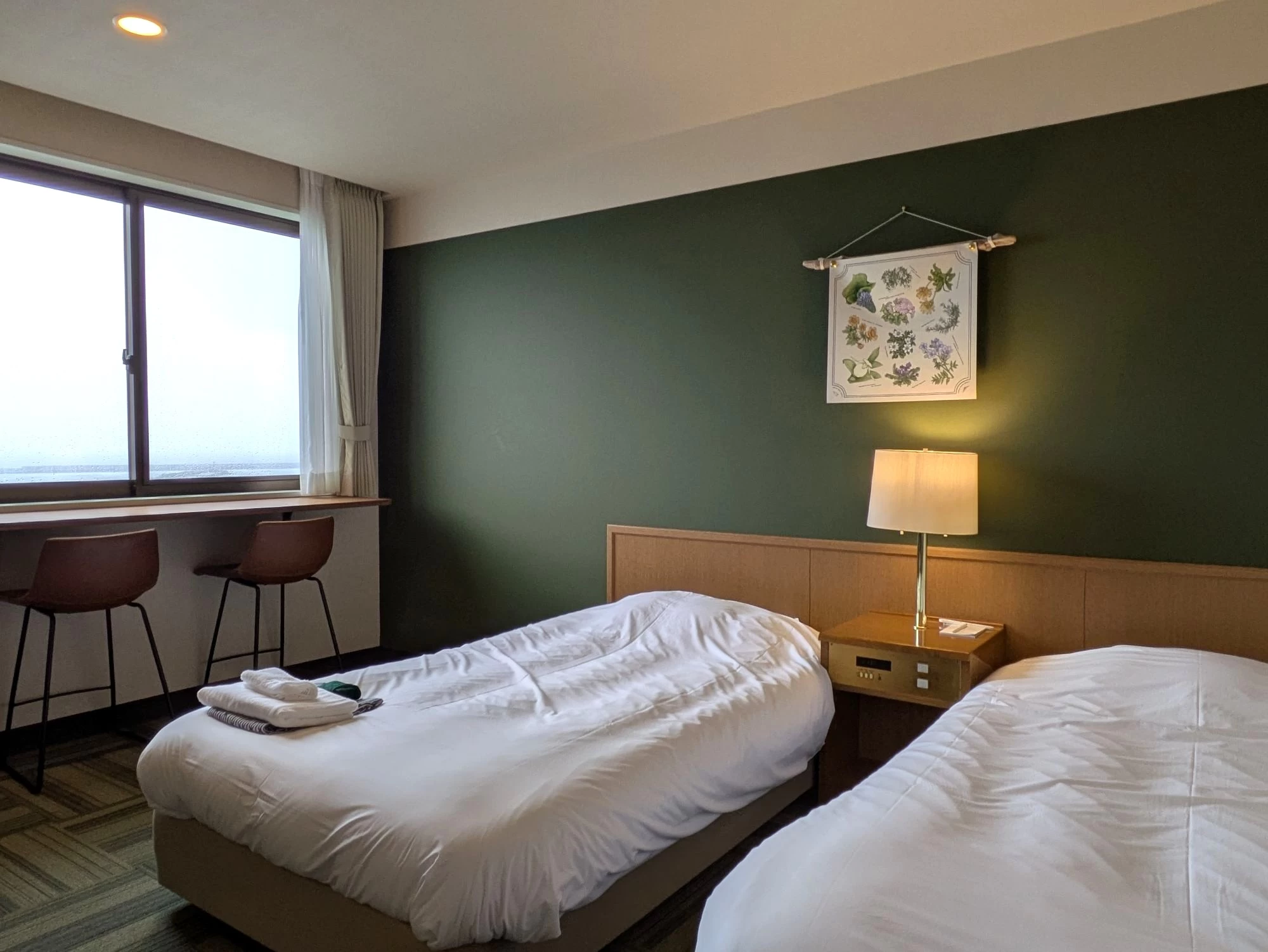 利尻富士ビューのリニューアルルーム（現地にて撮影）