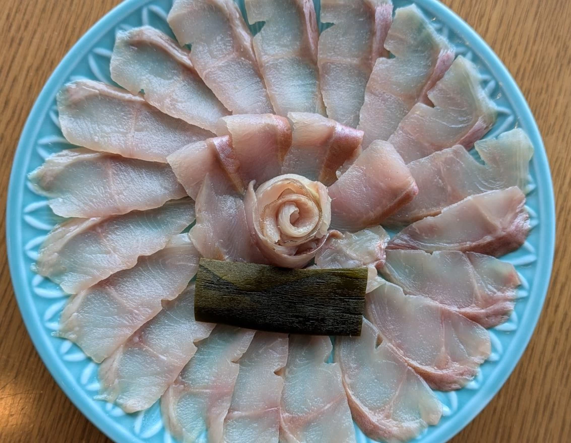 ホッケの昆布〆（現地にて撮影）