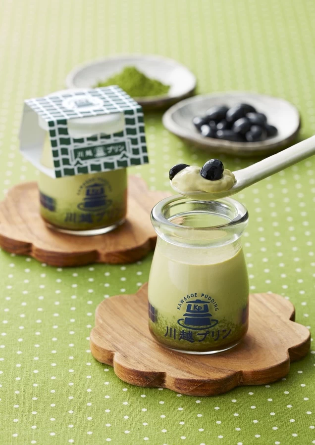川越プリン「河越抹茶」