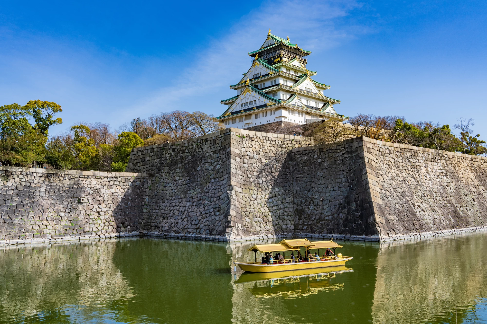 大阪城天守閣と御座船