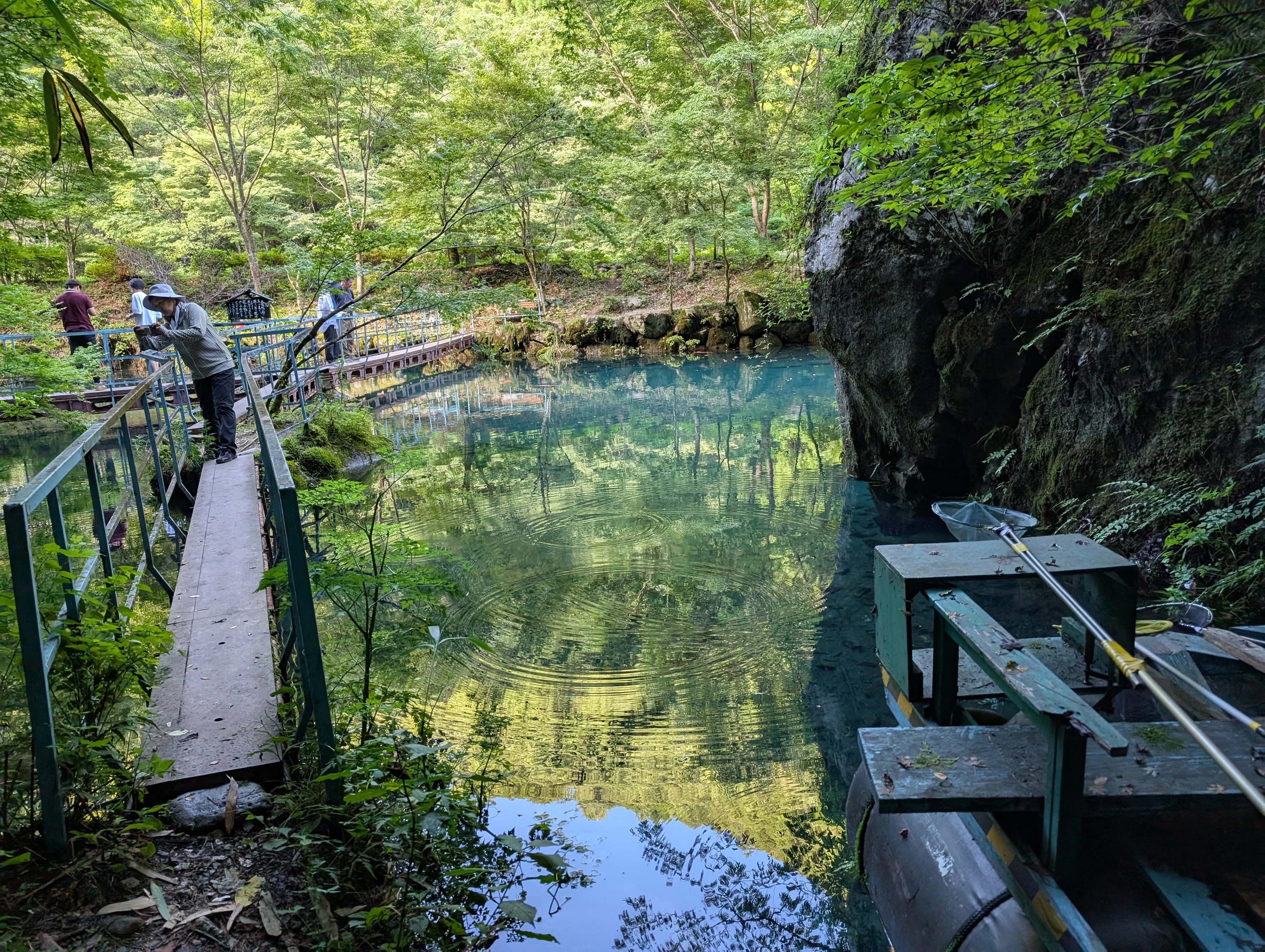 池の奥まで行くことができる（現地にて撮影）
