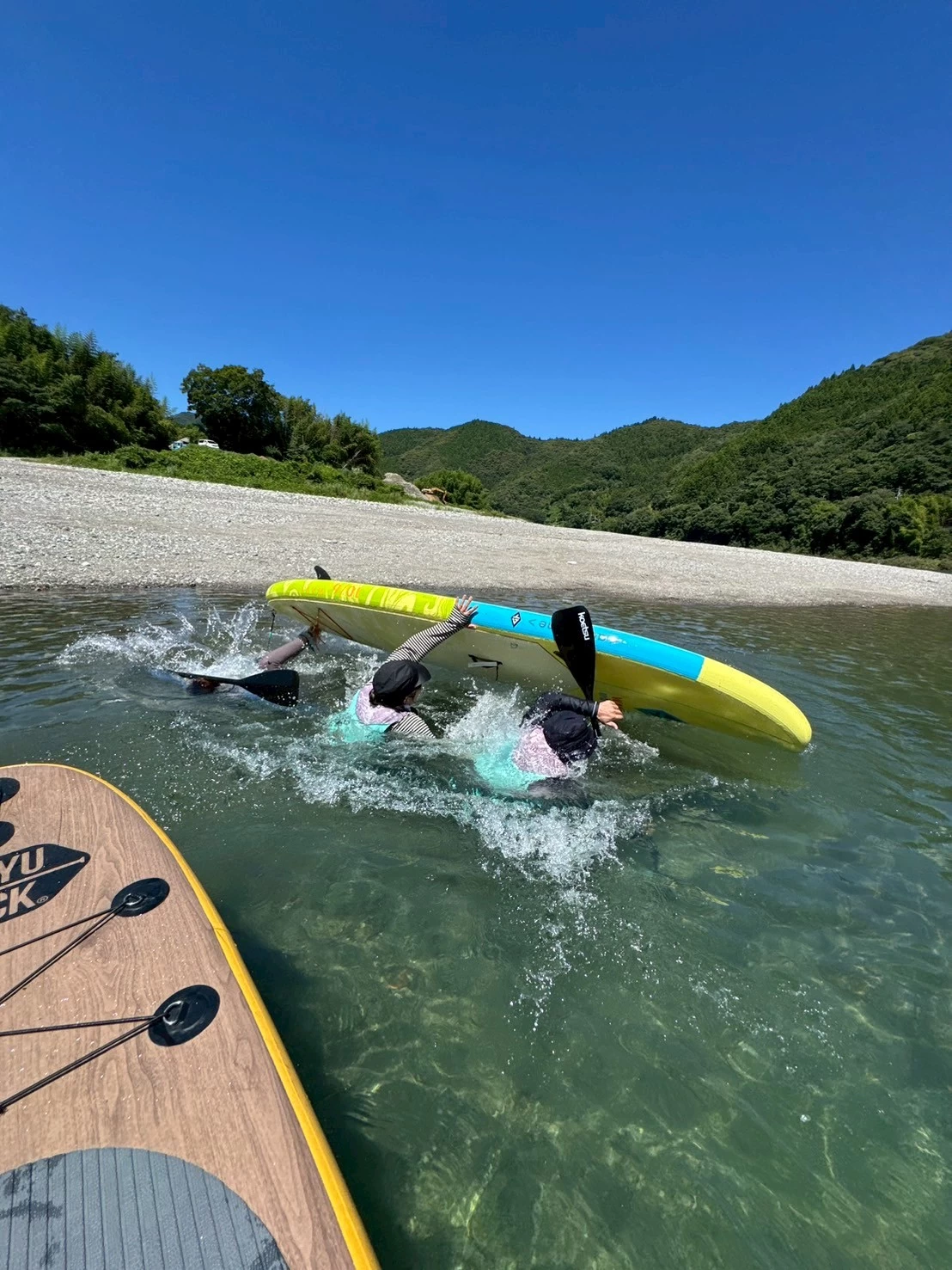 落ちるところもしっかり撮影されている笑（現地にて撮影）