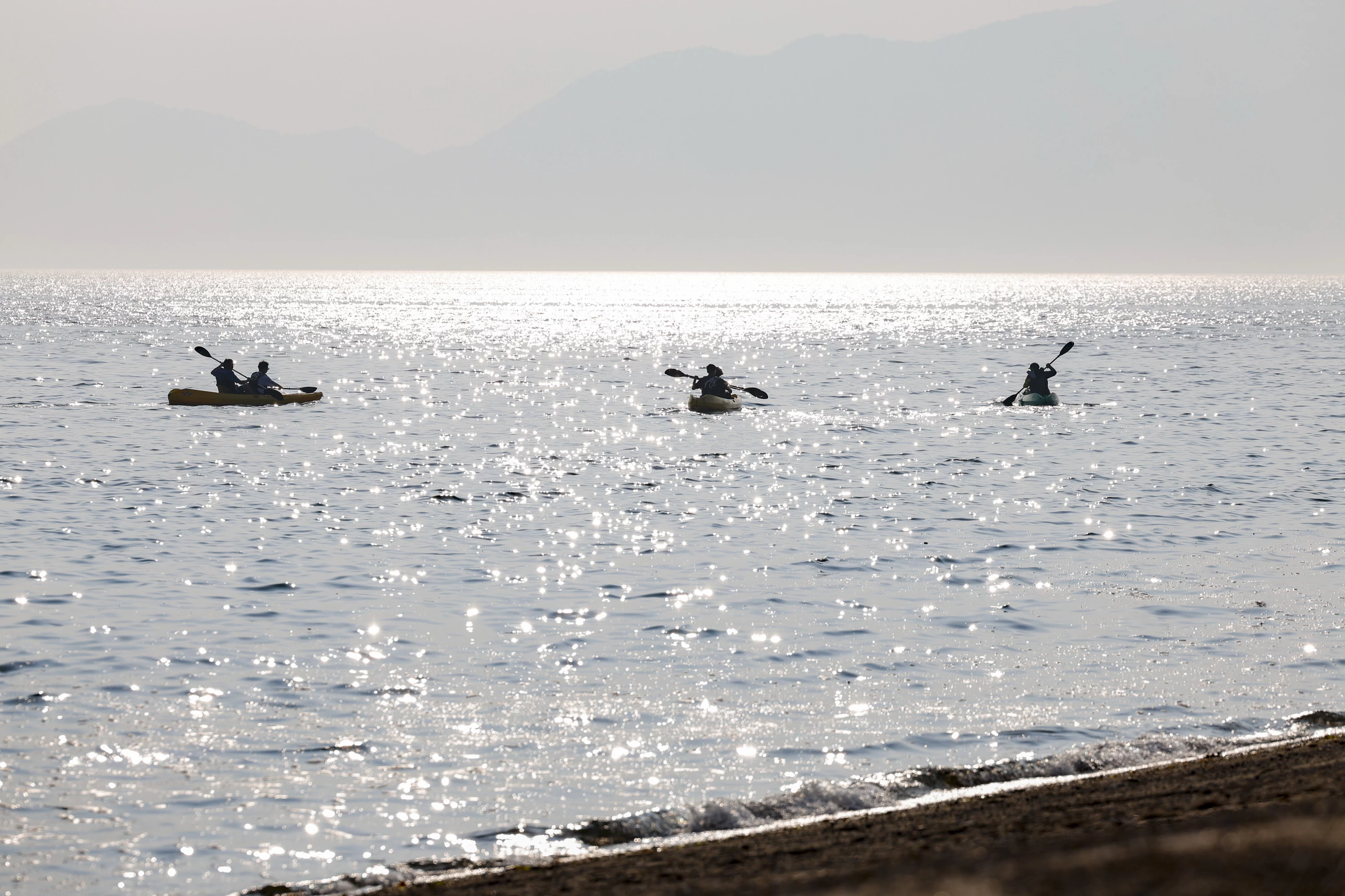 夕暮れ時は美しい光景が広がります
