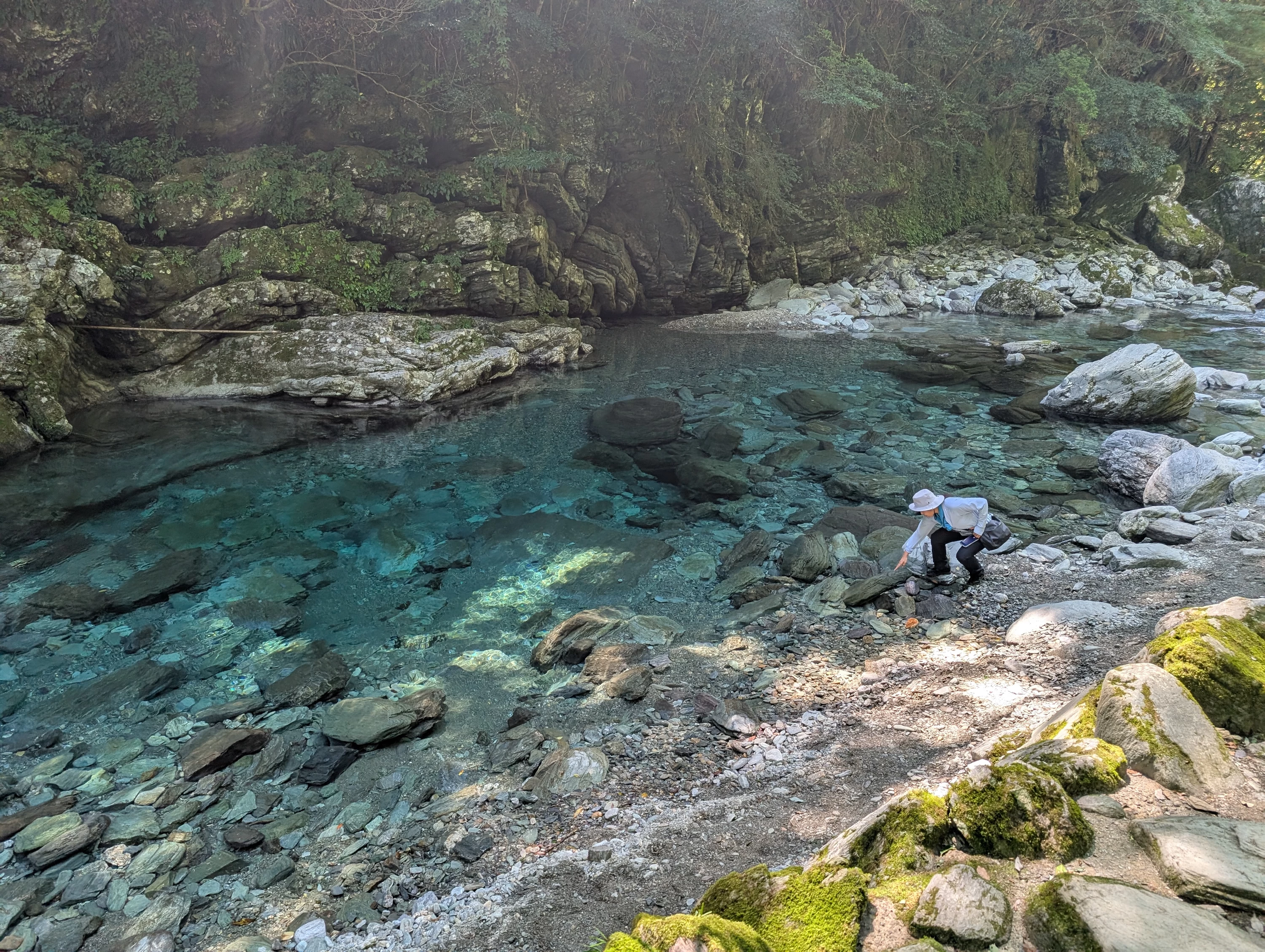 水晶淵（現地にて撮影）