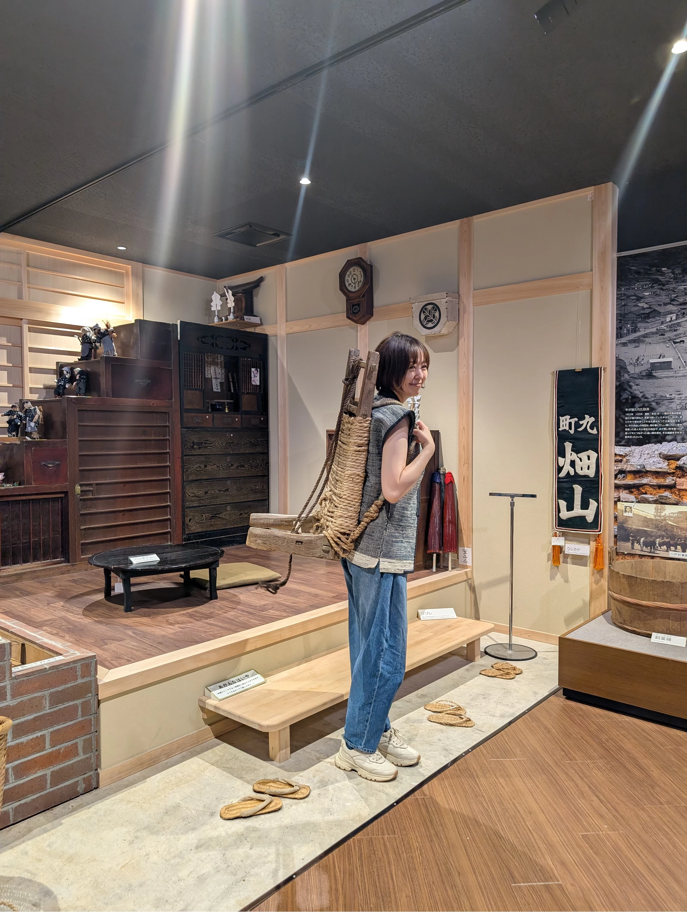 漁師の装いを体験できる（現地にて撮影）