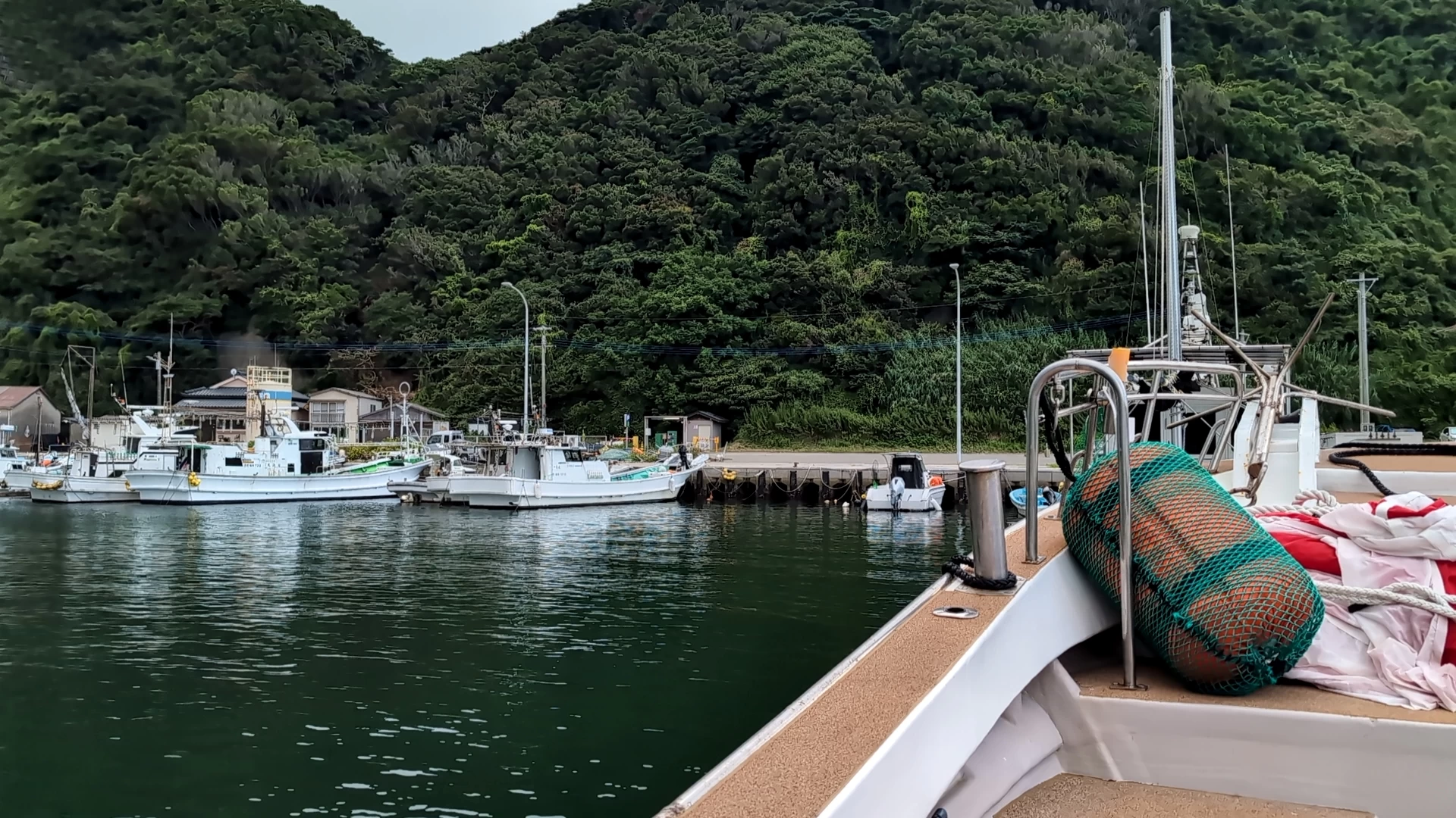 神湊の港（現地にて撮影）