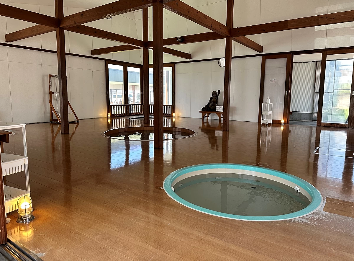 足湯（現地にて撮影）