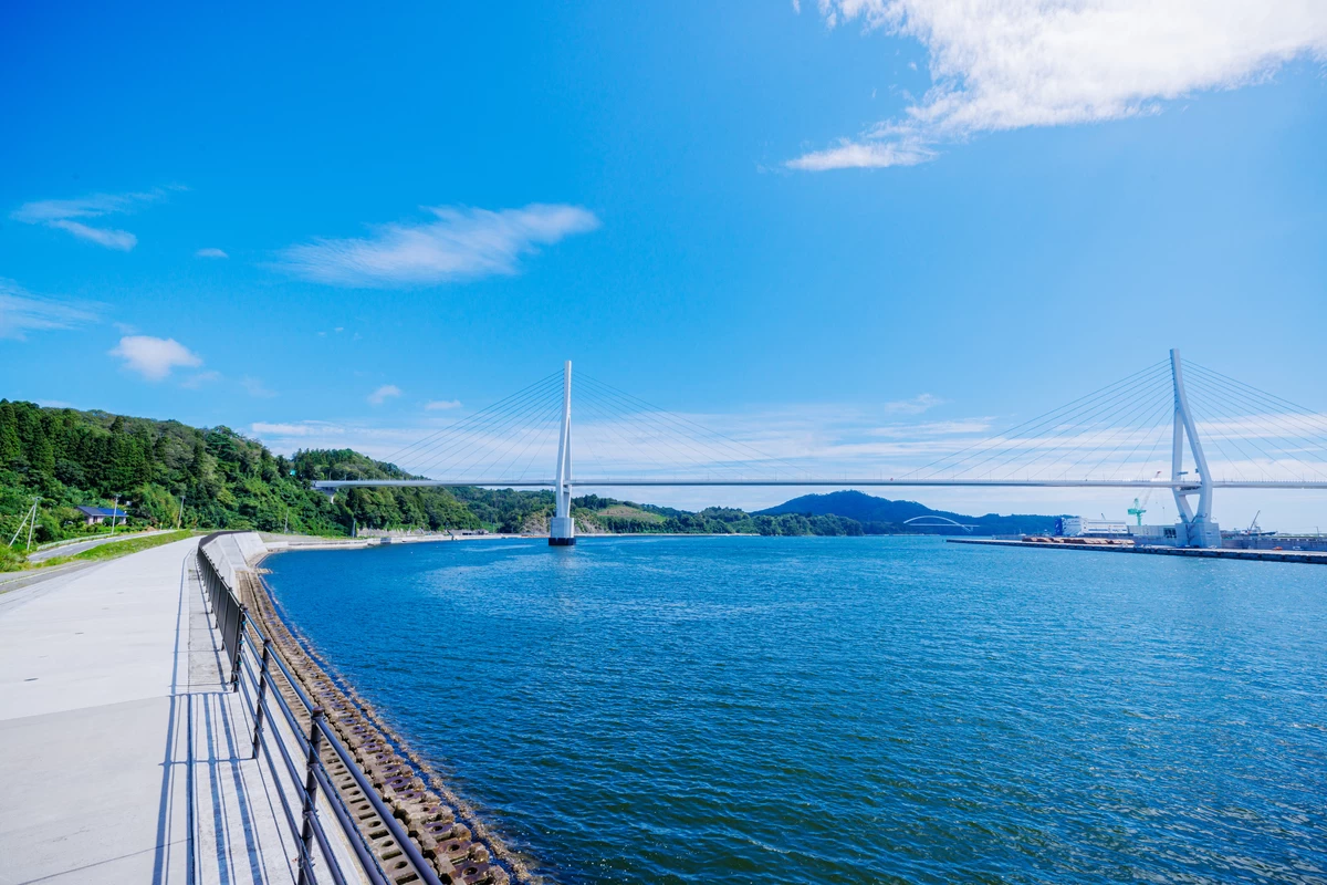 海沿いを歩きながら眺望を楽しめる