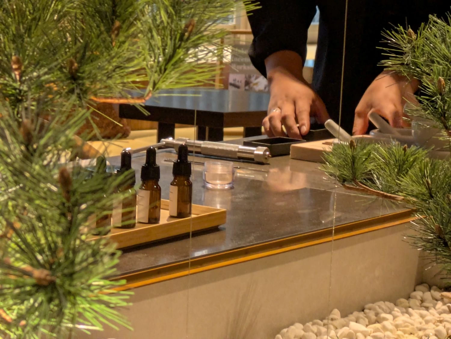 らうんじはなれでの体験（現地にて撮影）