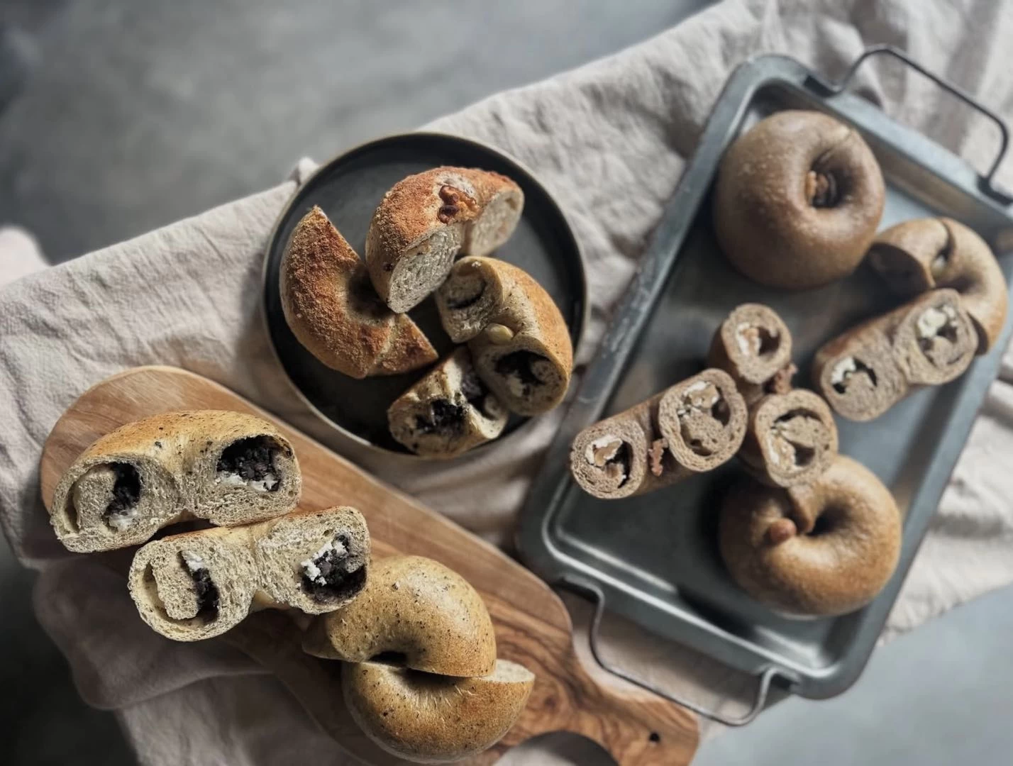 手作りベーグルには、厳選素材を使用