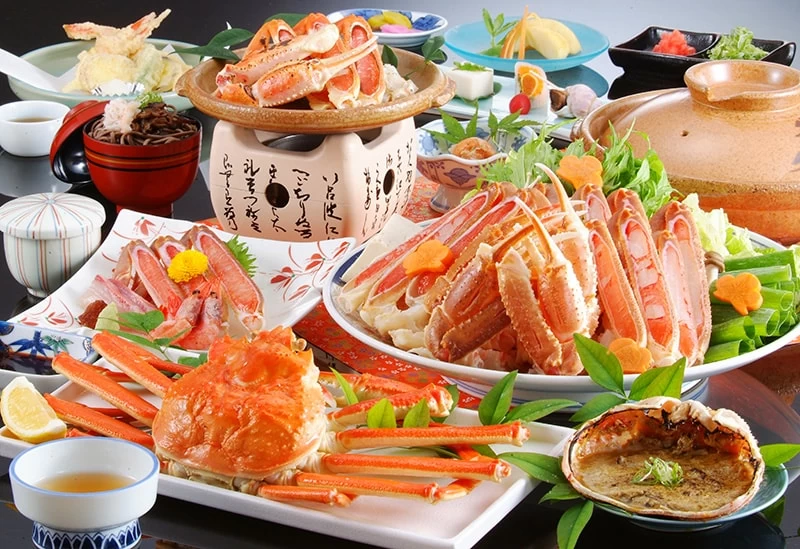 一年中新鮮なカニを部屋食で楽しめる