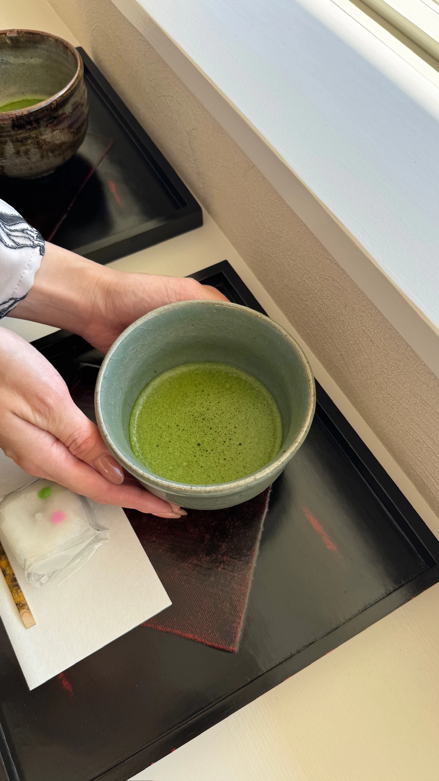 お抹茶（現地にて撮影）