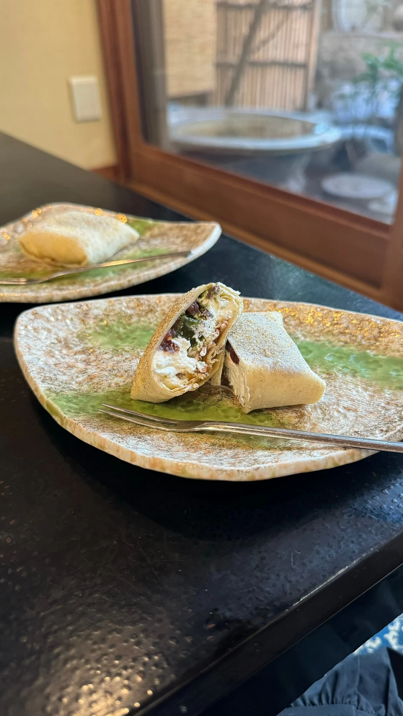 そば粉クレープ（現地にて撮影）