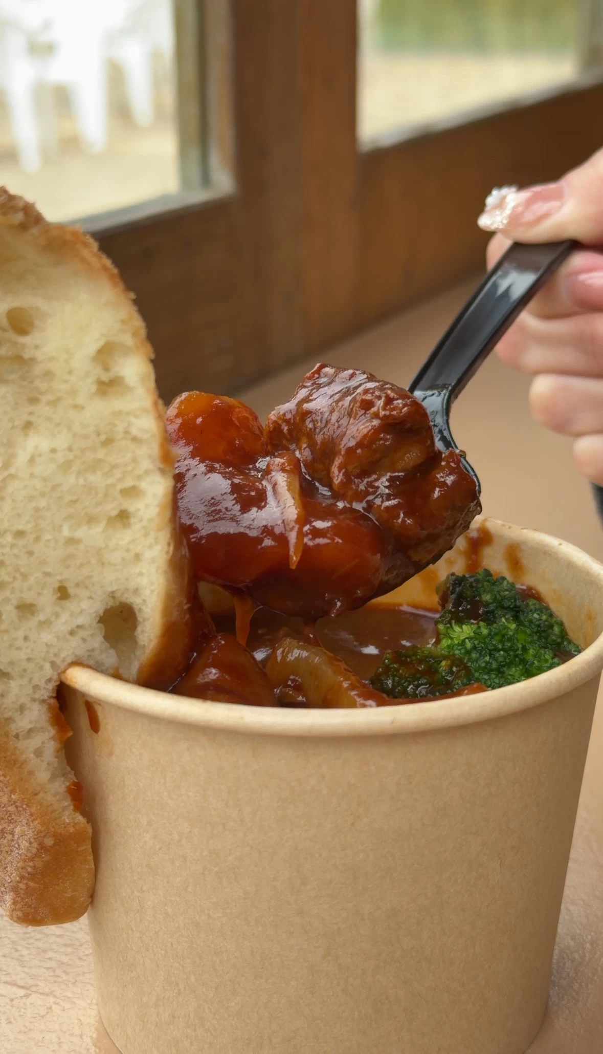 ビーフシチュー（現地にて撮影）