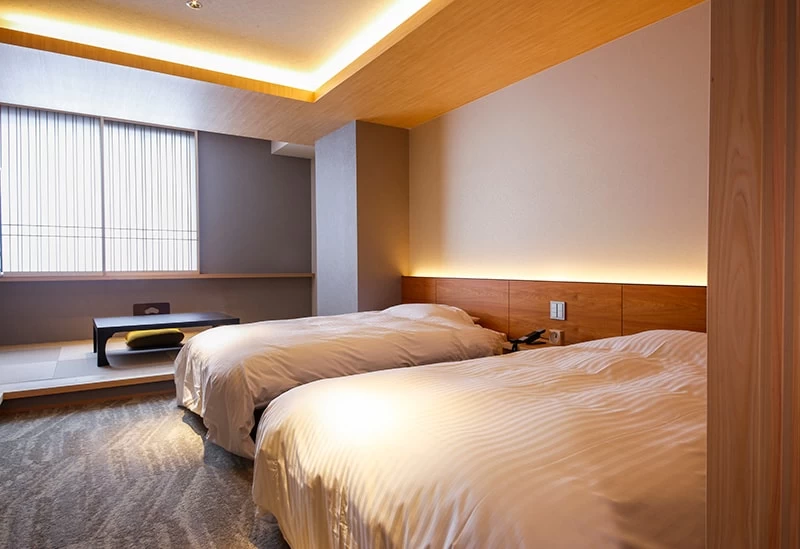 畳敷きの小上がりが付いた「洋室ツイン」