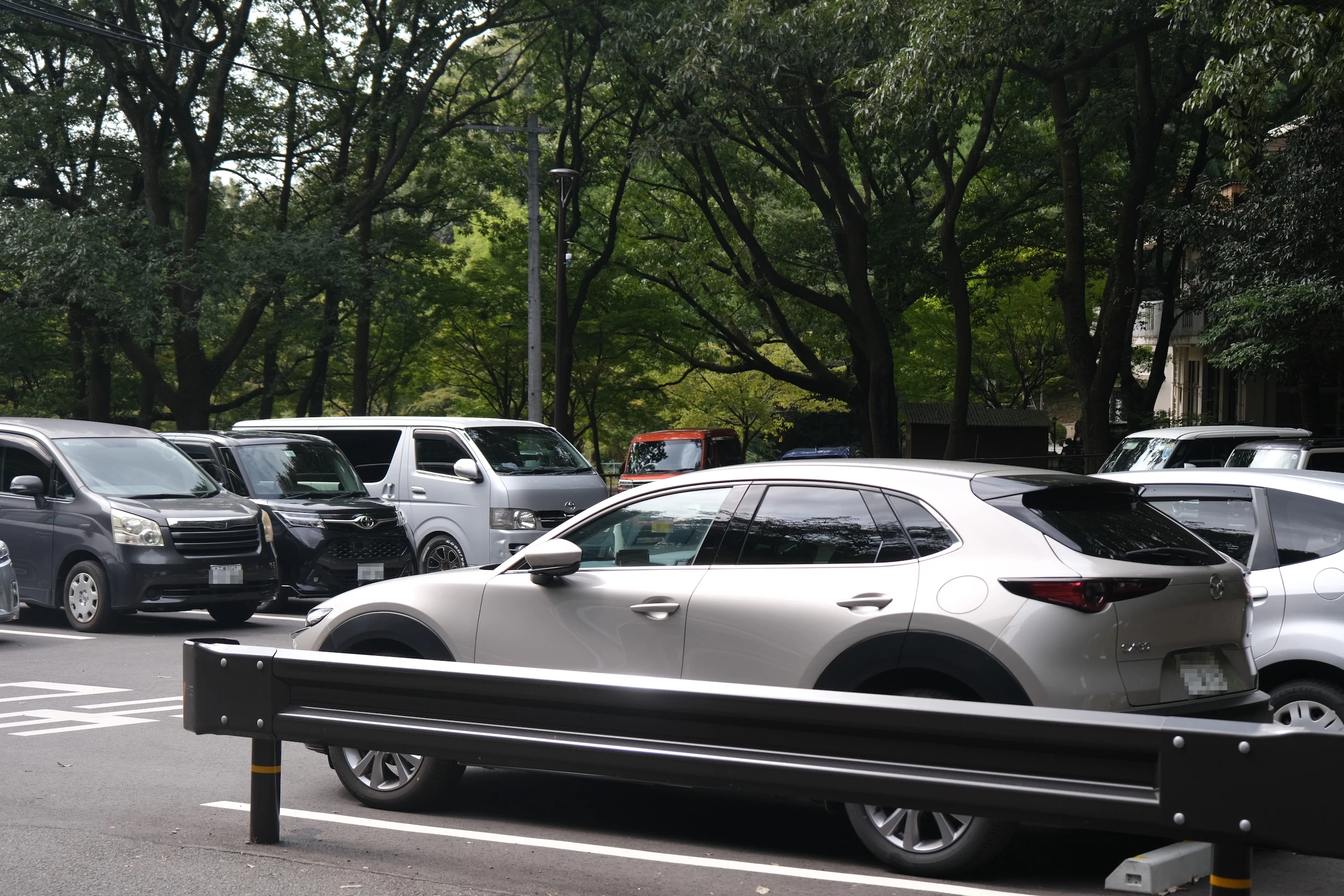 利用しやすい岩戸公園北側駐車場（現地にて撮影）