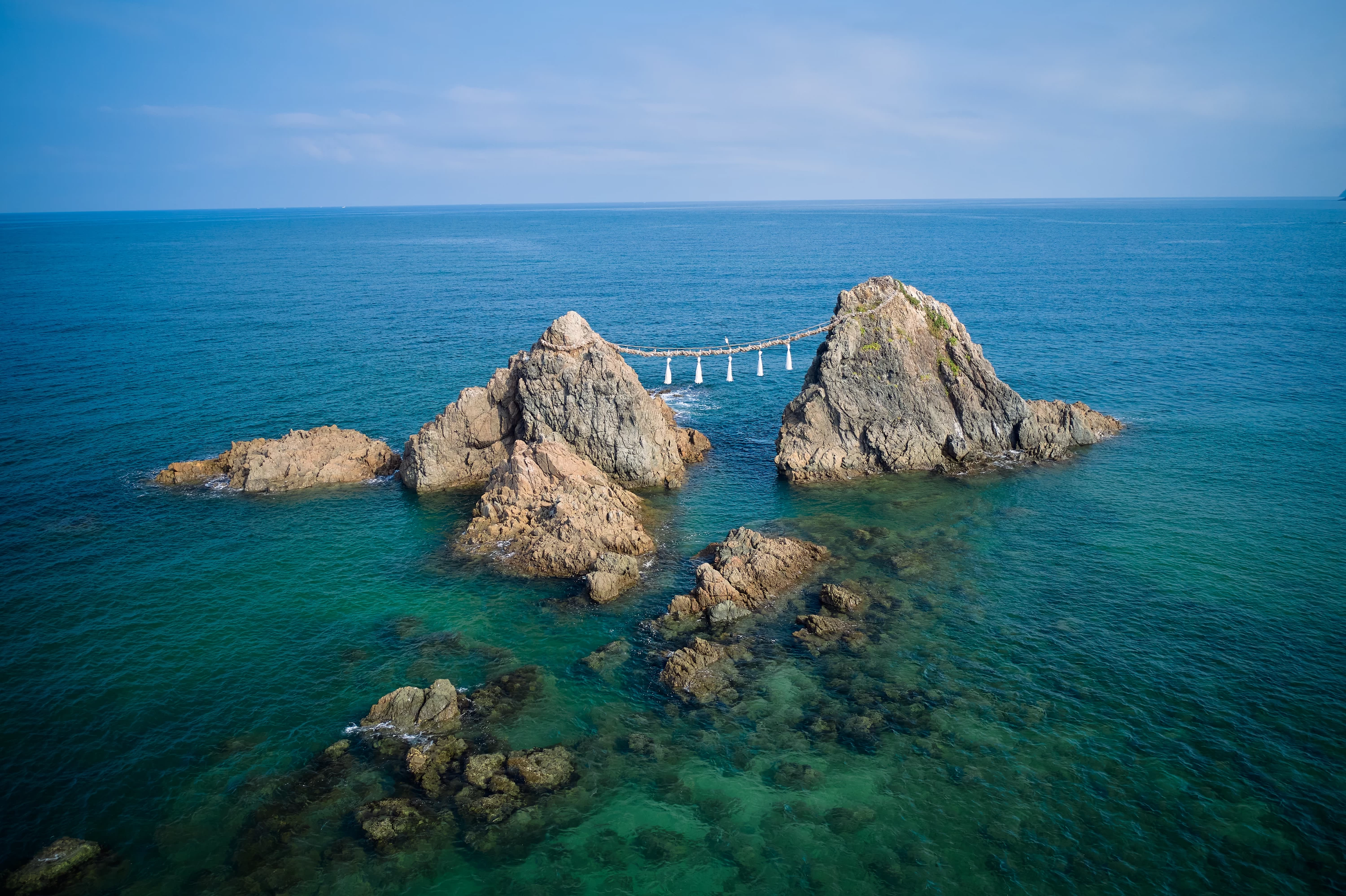 夫婦岩（空撮）