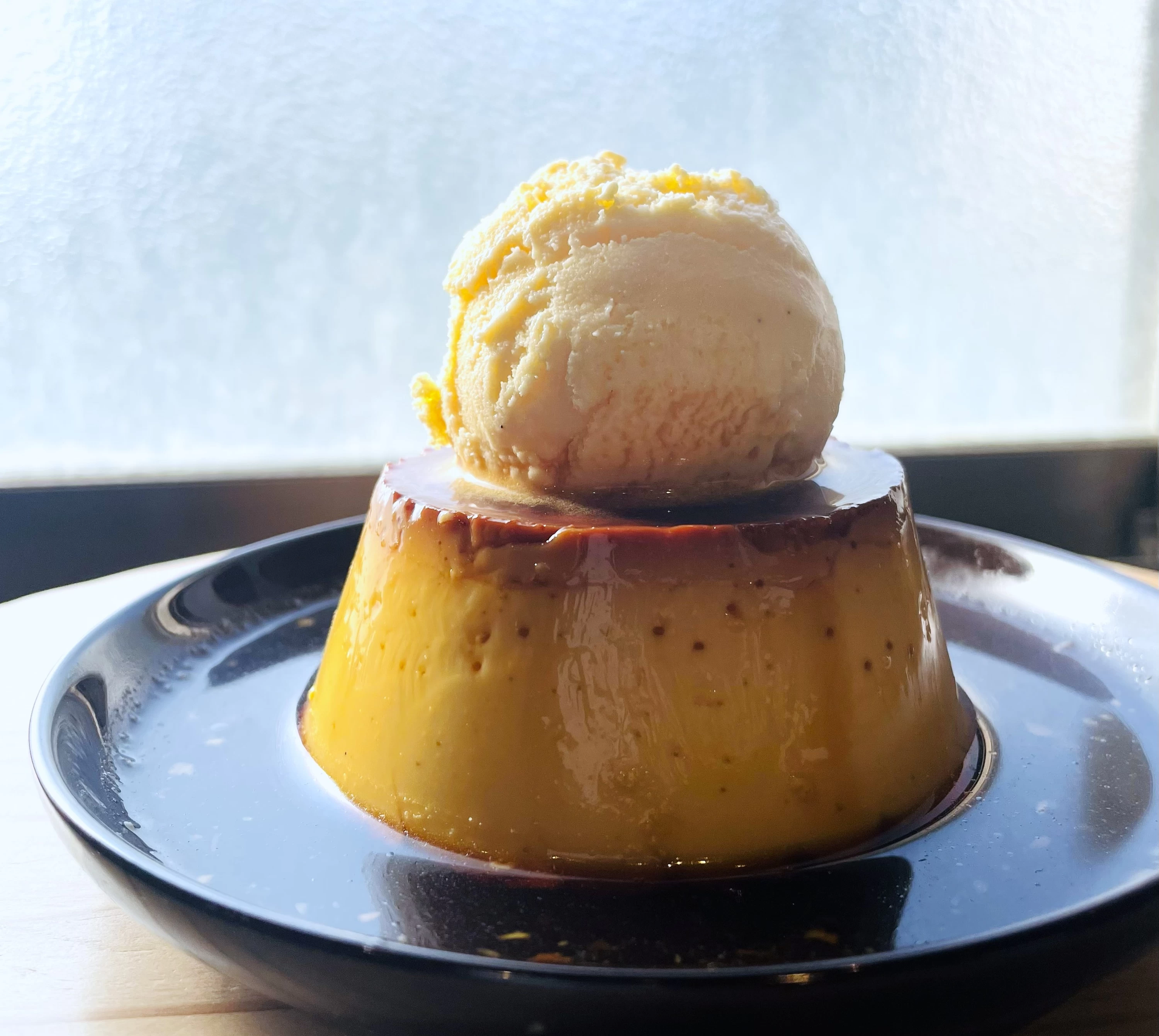大人気の固めにつくったカスタードプリン