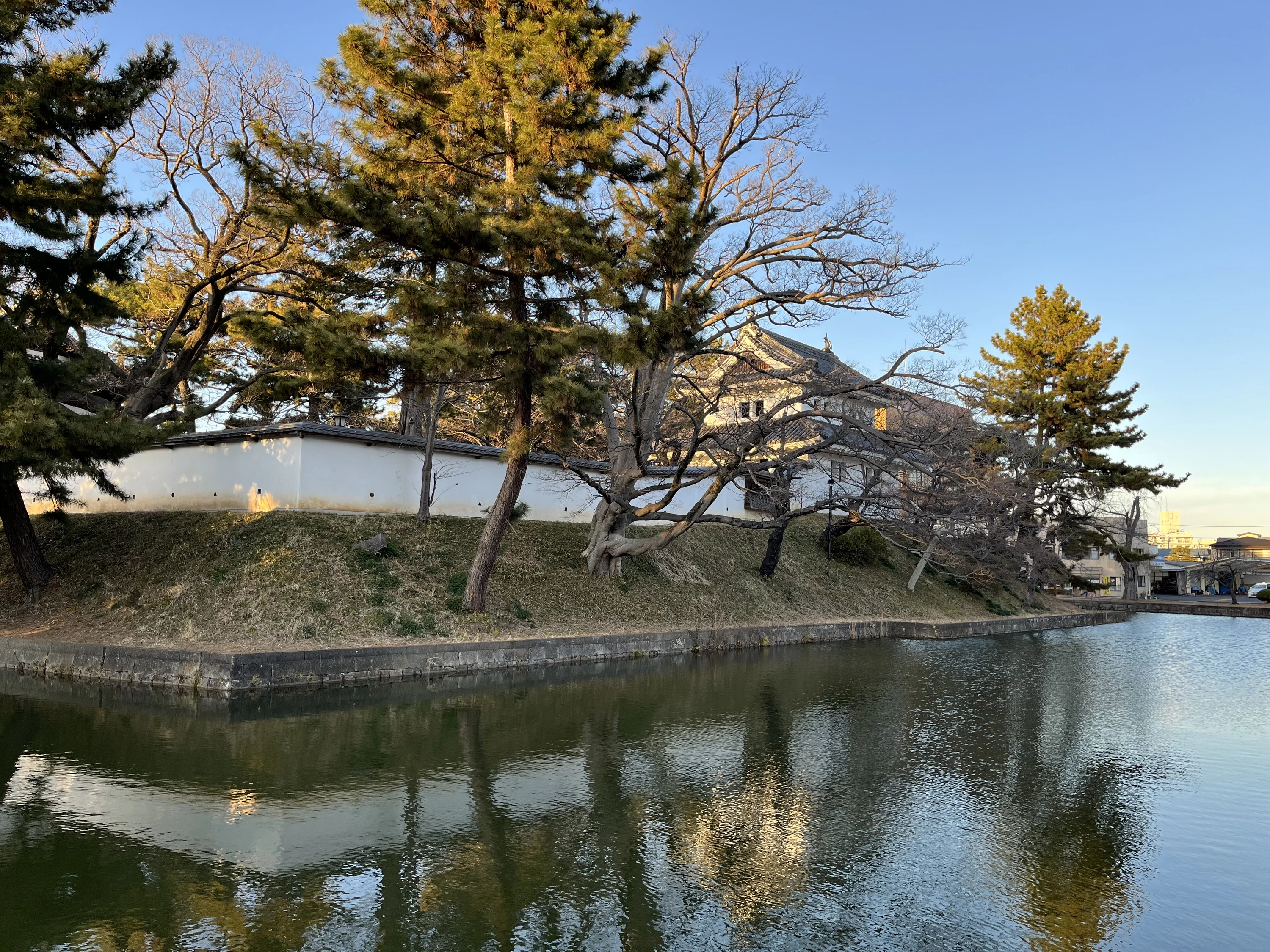 堀と城壁（現地にて撮影）