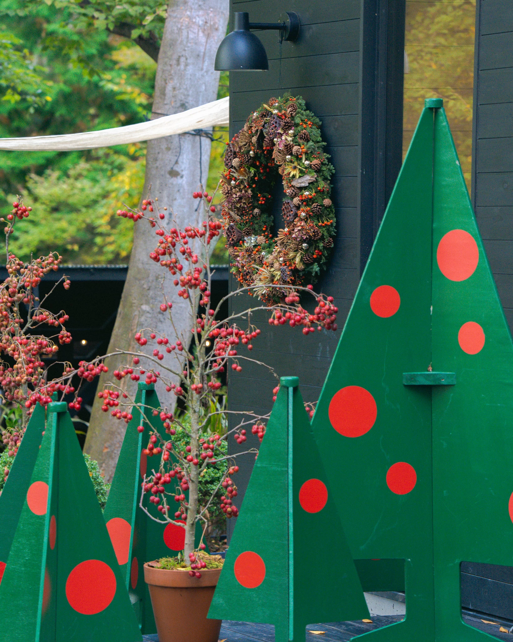 クリスマスの装飾①（画像提供：ニコライ バーグマン 箱根 ガーデンズ）