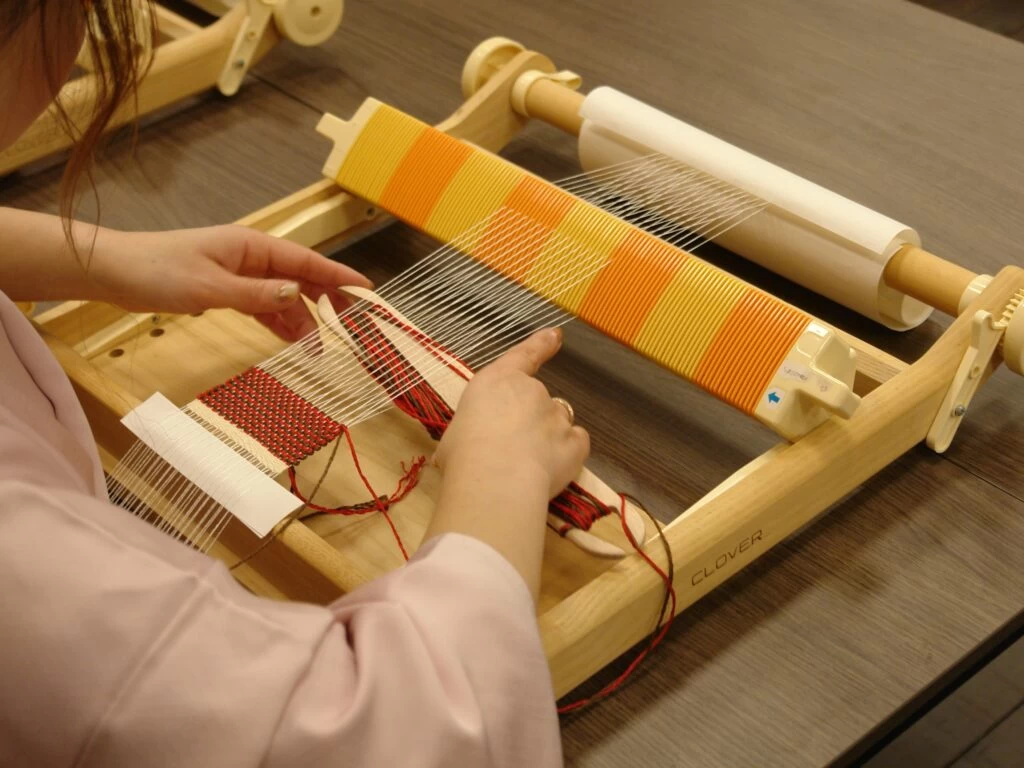 手機でコースター作り体験