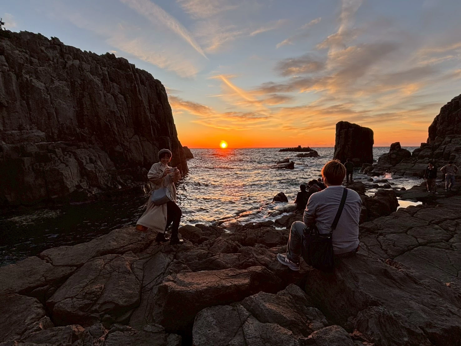 夕日も美しい（現地にて撮影）