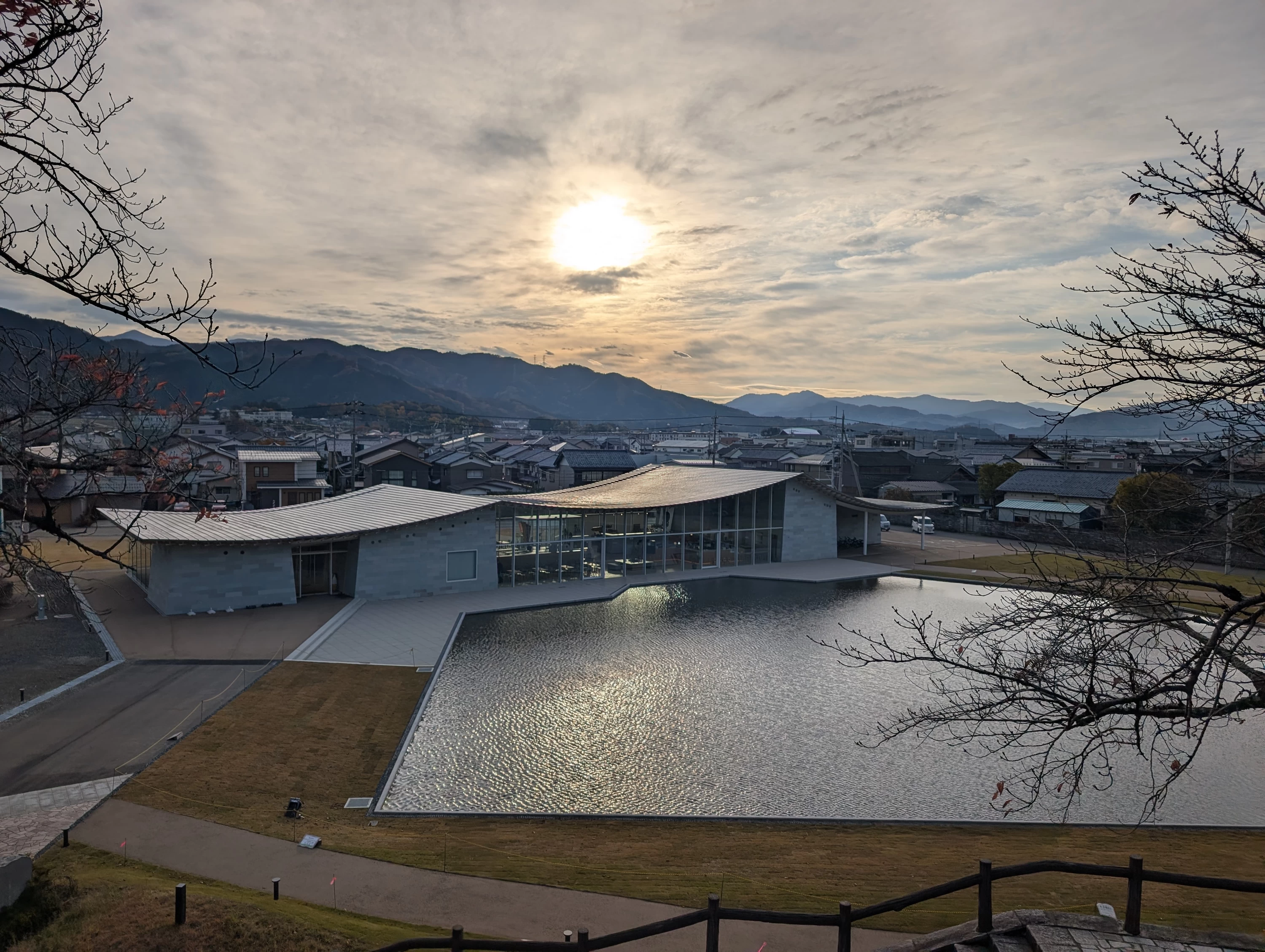 丸岡城からの眺め（現地にて撮影）