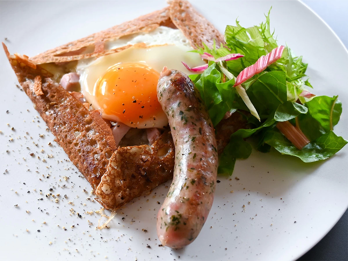 シェフ自慢のオリジナルガレット