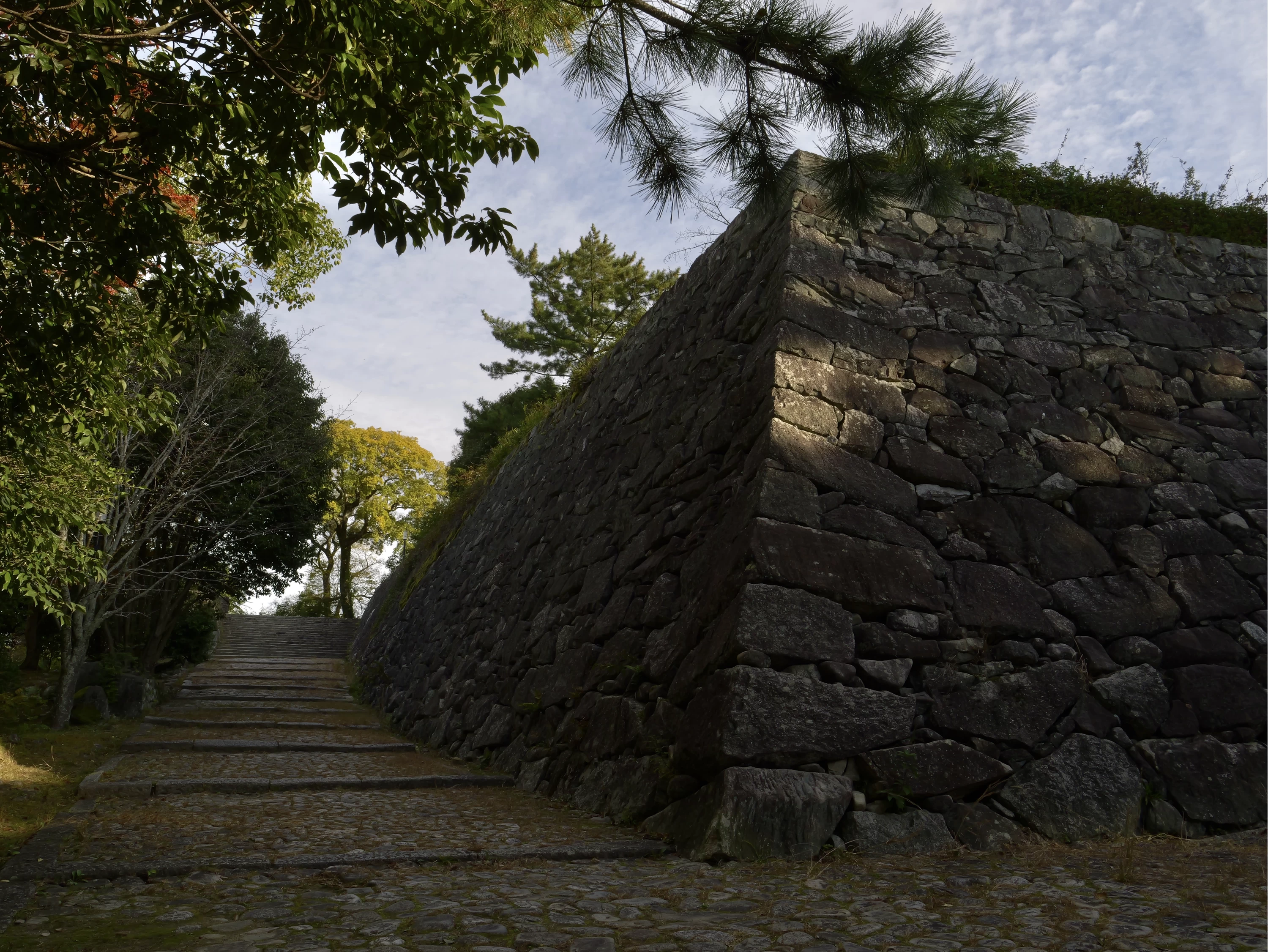 筒井期の石垣（現地にて撮影）