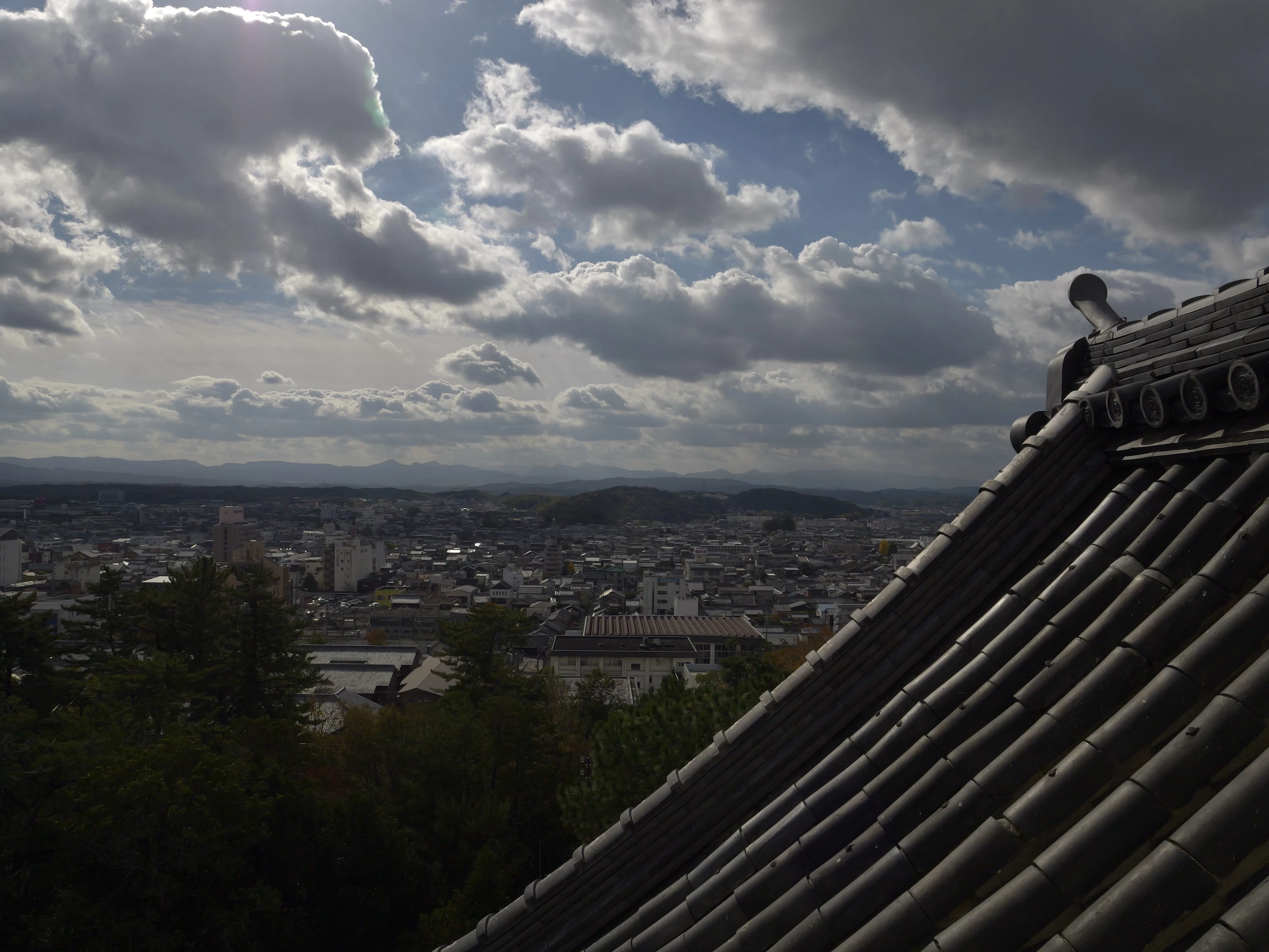 大天守内部からの眺望（現地にて撮影）