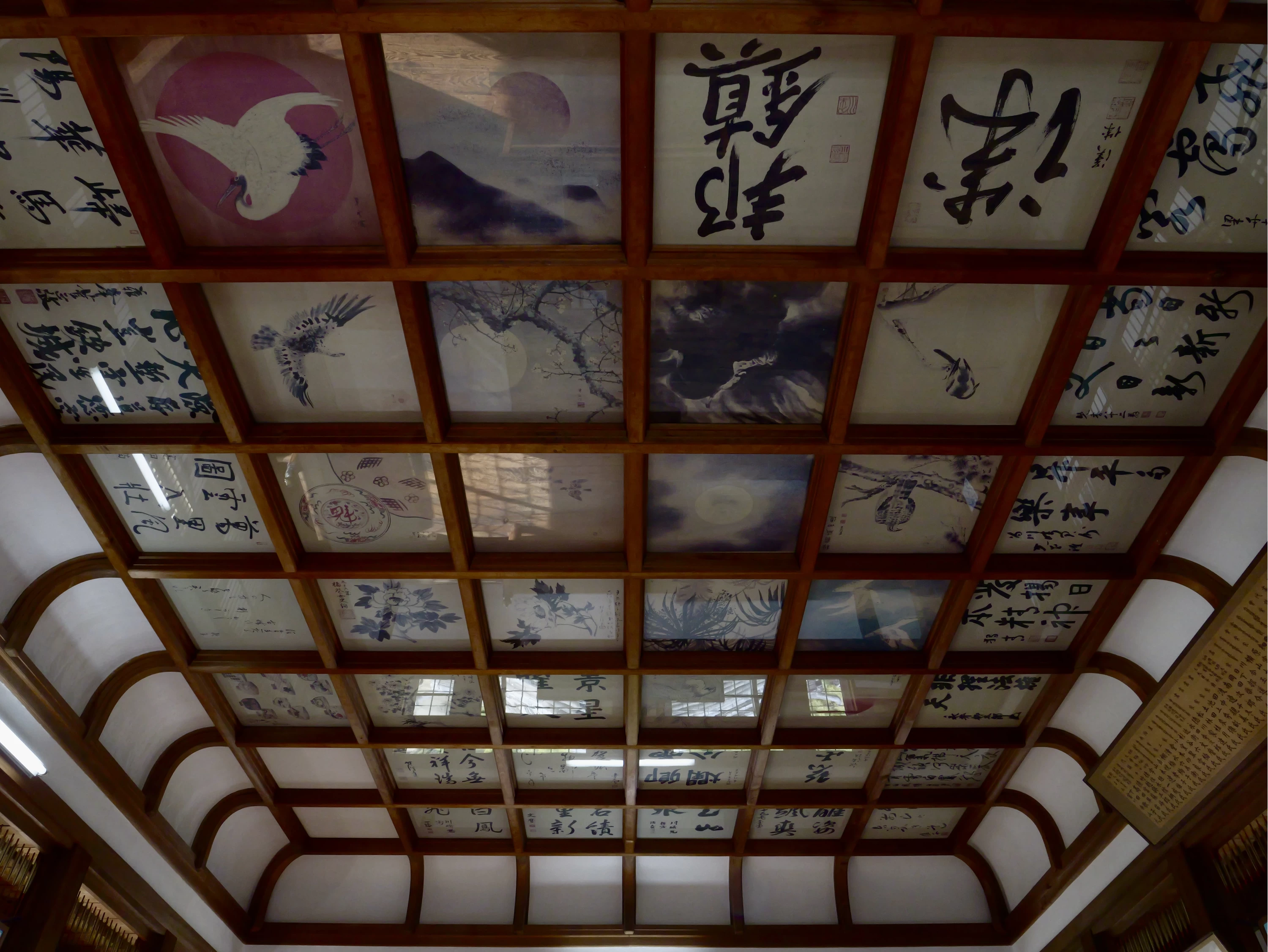 大天守最上階 天井（現地にて撮影）