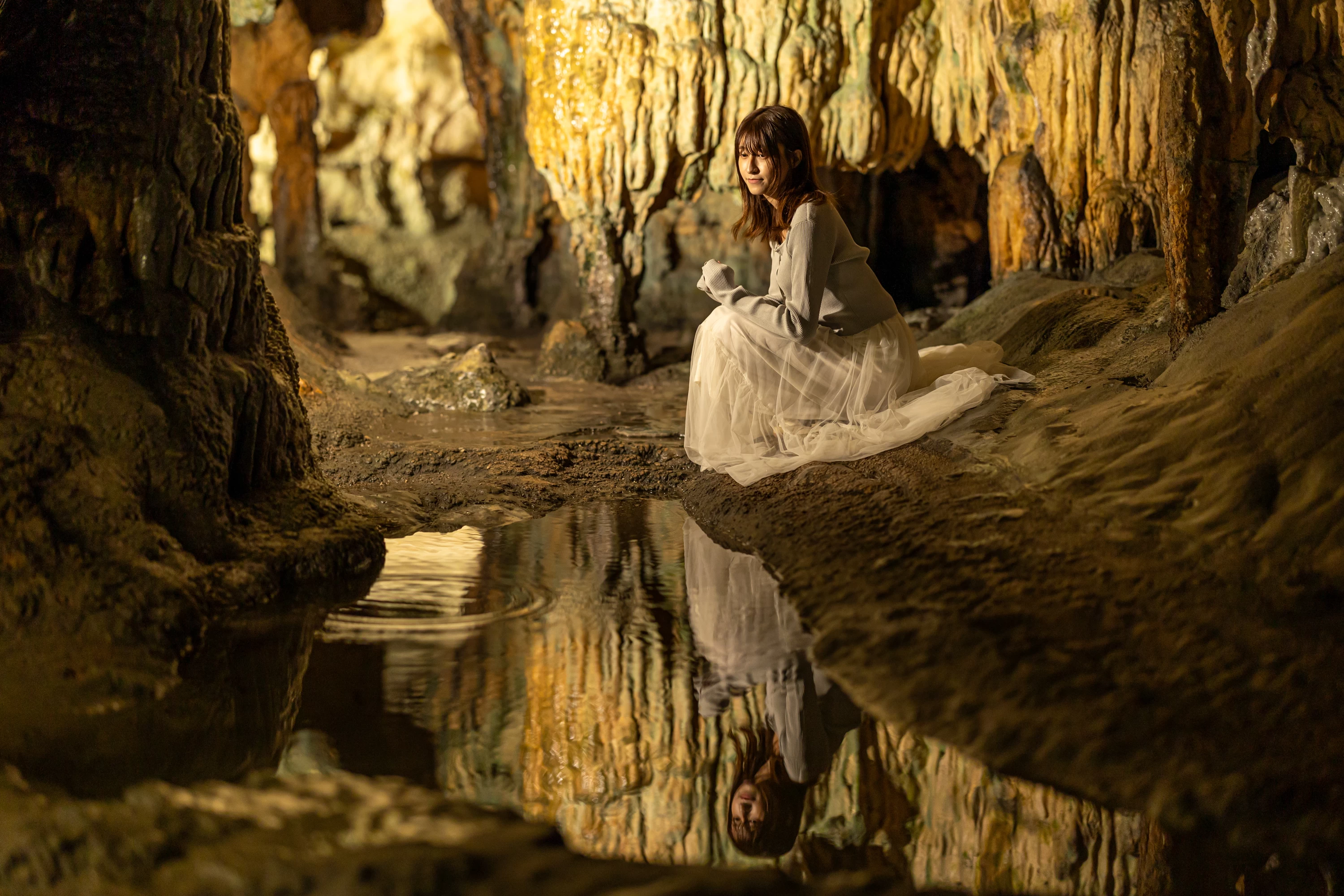 水が流れる様子