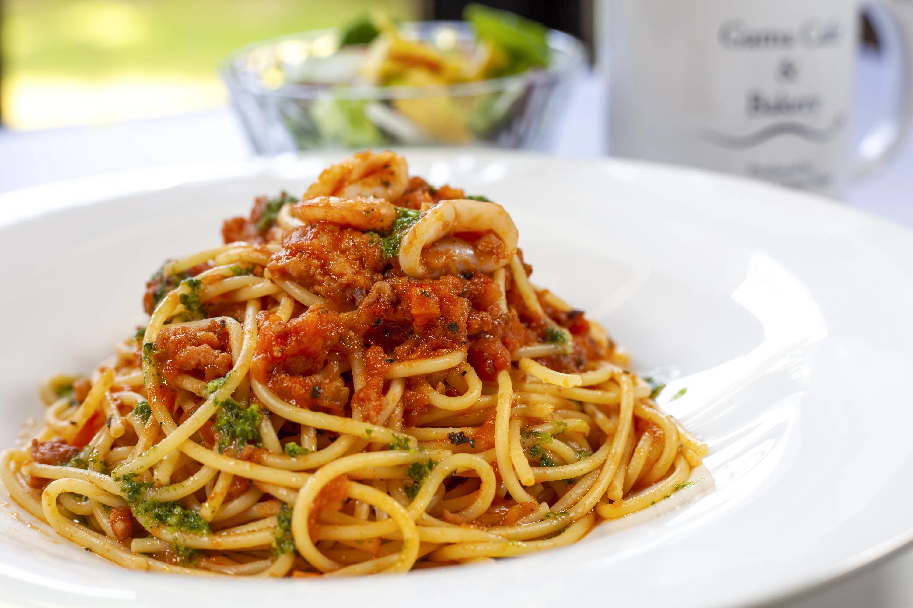 魚介ラグーソースパスタ