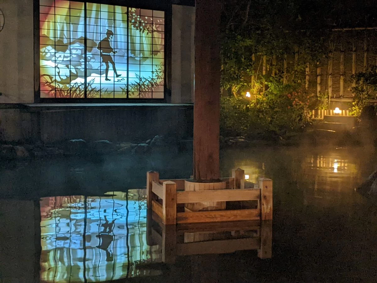 プロジェクションマッピング（現地にて撮影）