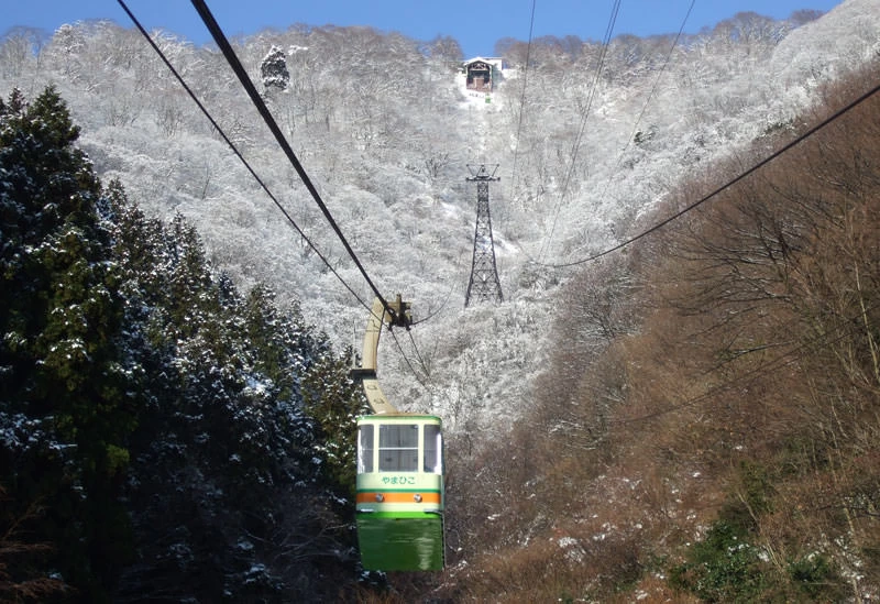 弥彦山ロープウェイ（冬）