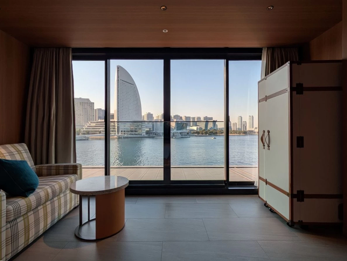 リビングスペース（現地にて撮影）