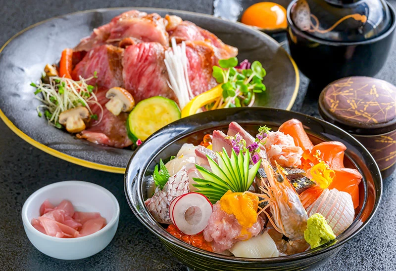 山陰の食材を中心とした宿自慢の料理